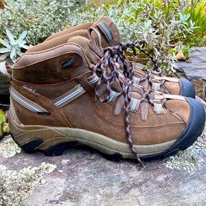 Keen Targhee II Mid Waterproof WP Leather Hiking Boot USA Wm Sz 7.5 EUC